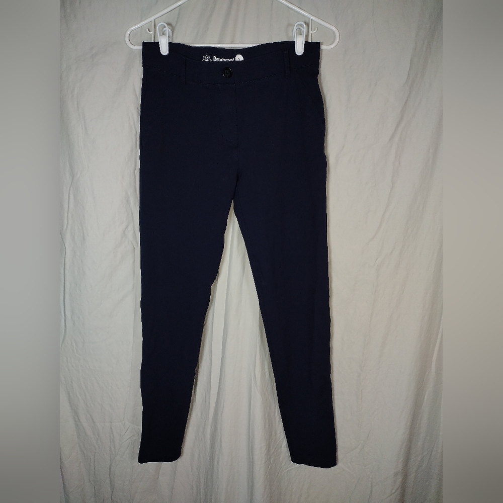 Betabrand Pants Small Navy Blue Skinny Leg Dress Yoga Trouser Pants